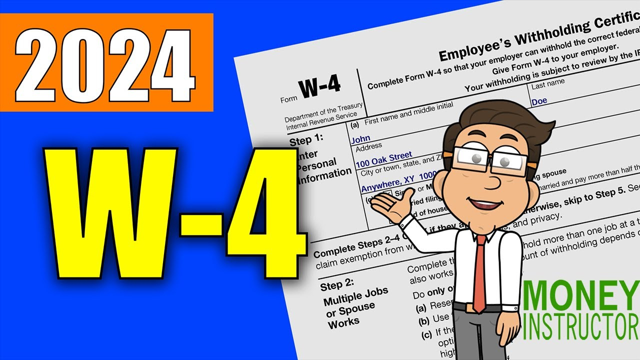 W4 Form 2024 Quick Overview | Filling Out The W-4 Tax Form | Money Instructor intended for Form W 4 2025 Free Printable