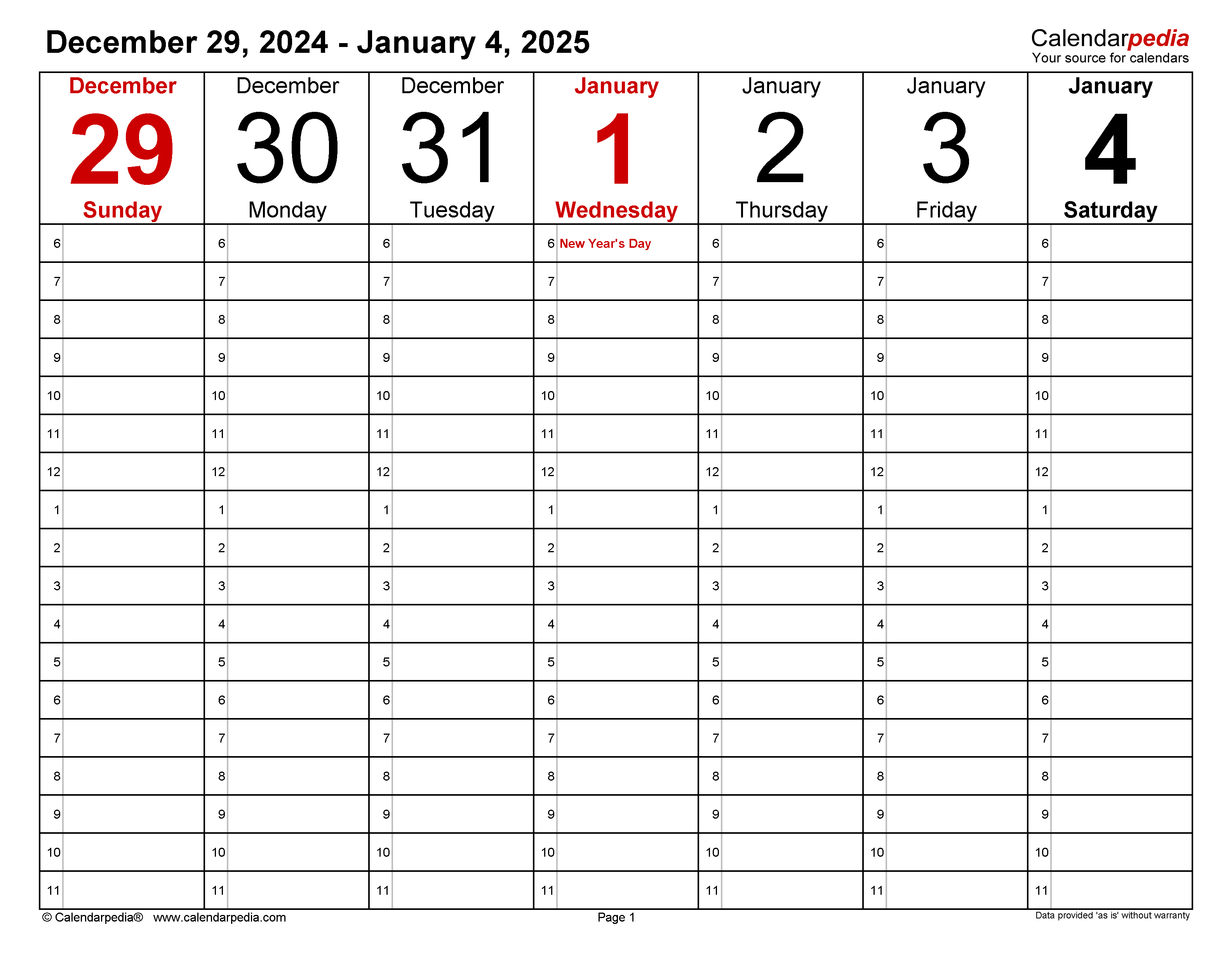 Weekly Calendars 2025 For Pdf - 12 Free Printable Templates with Free Printable Pocket Planner 2025