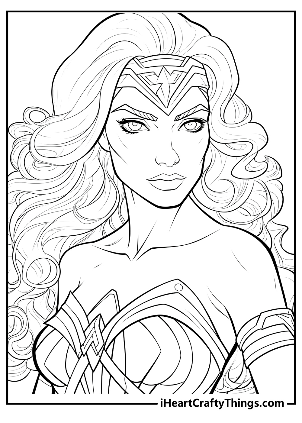 Wonder Woman Coloring Pages (100% Free Printables) regarding Free Wonder Woman Printables