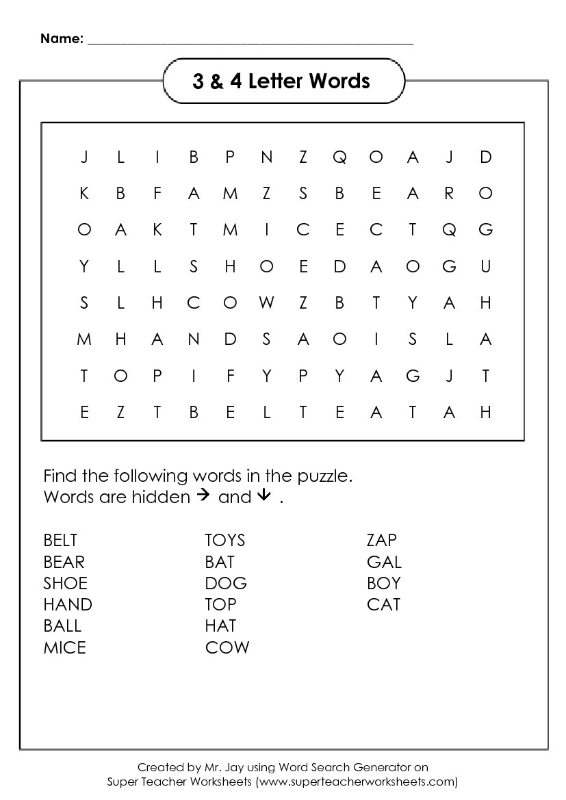 Word Search Puzzle Generator intended for Free Online Printable Word Search