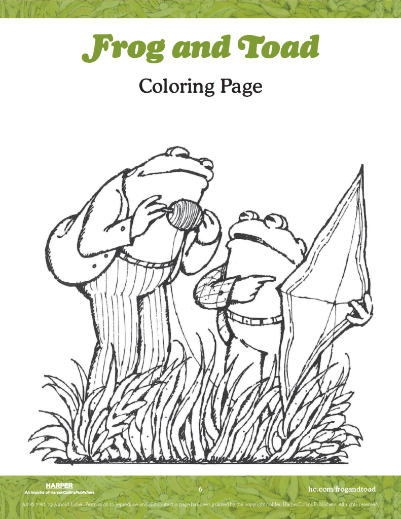 Write Letters With Frog And Toad! – Harpercollins with regard to Free Frog and Toad Are Friends Printables