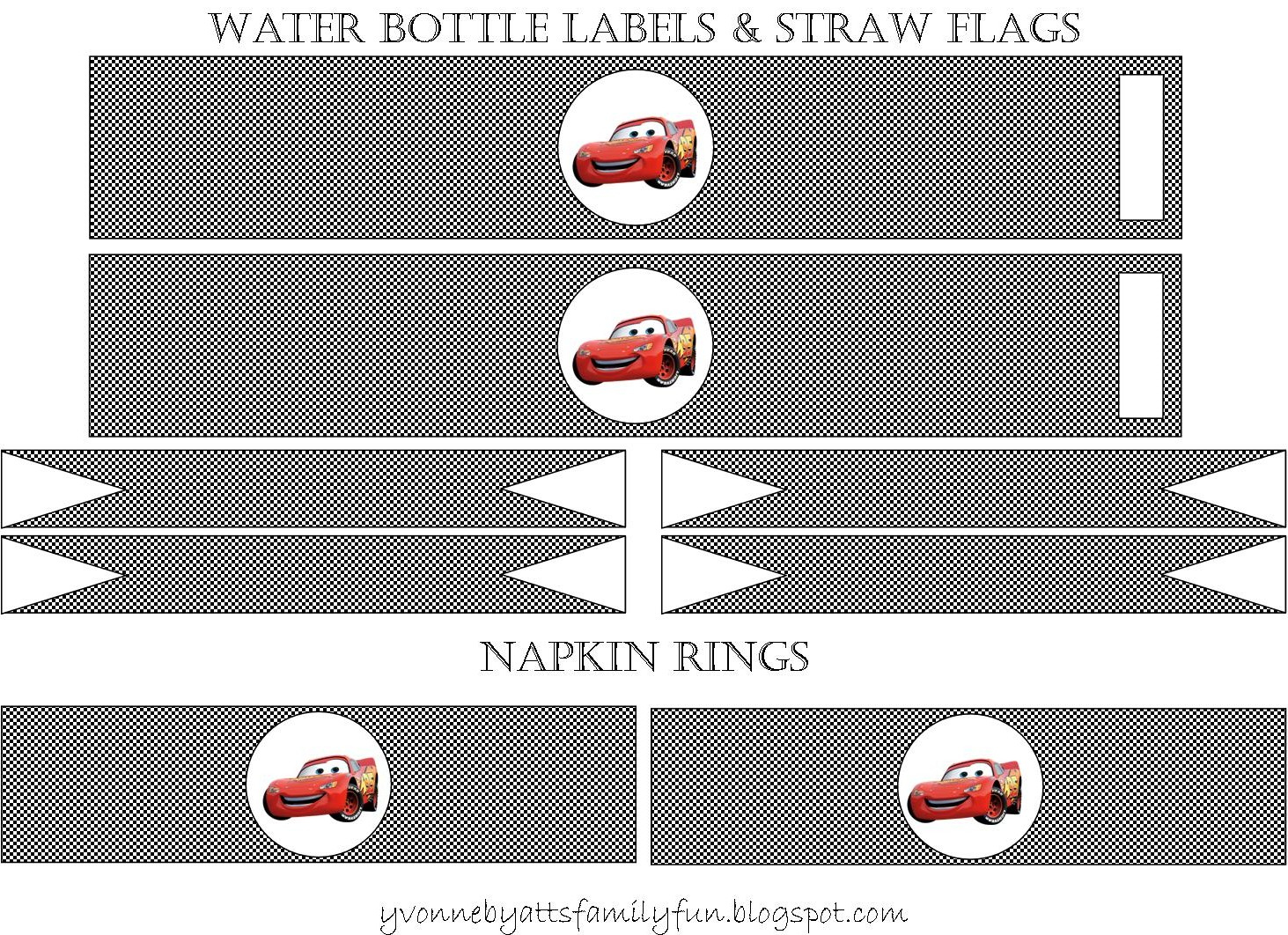 Yvonne Byatt&amp;#039;S Family Fun: Disney Cars Party Printables inside Free Printable Disney Cars Water Bottle Labels