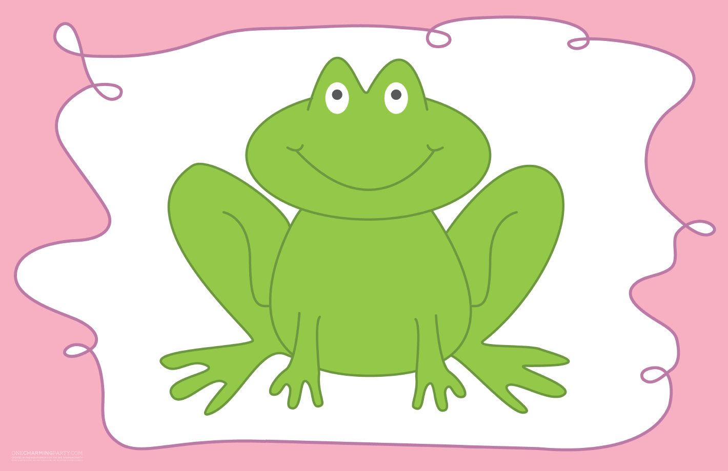 1 Of 2--Pin The Kiss On The Frog--- Http://Onecharmingparty regarding Pin The Kiss On The Frog Free Printable