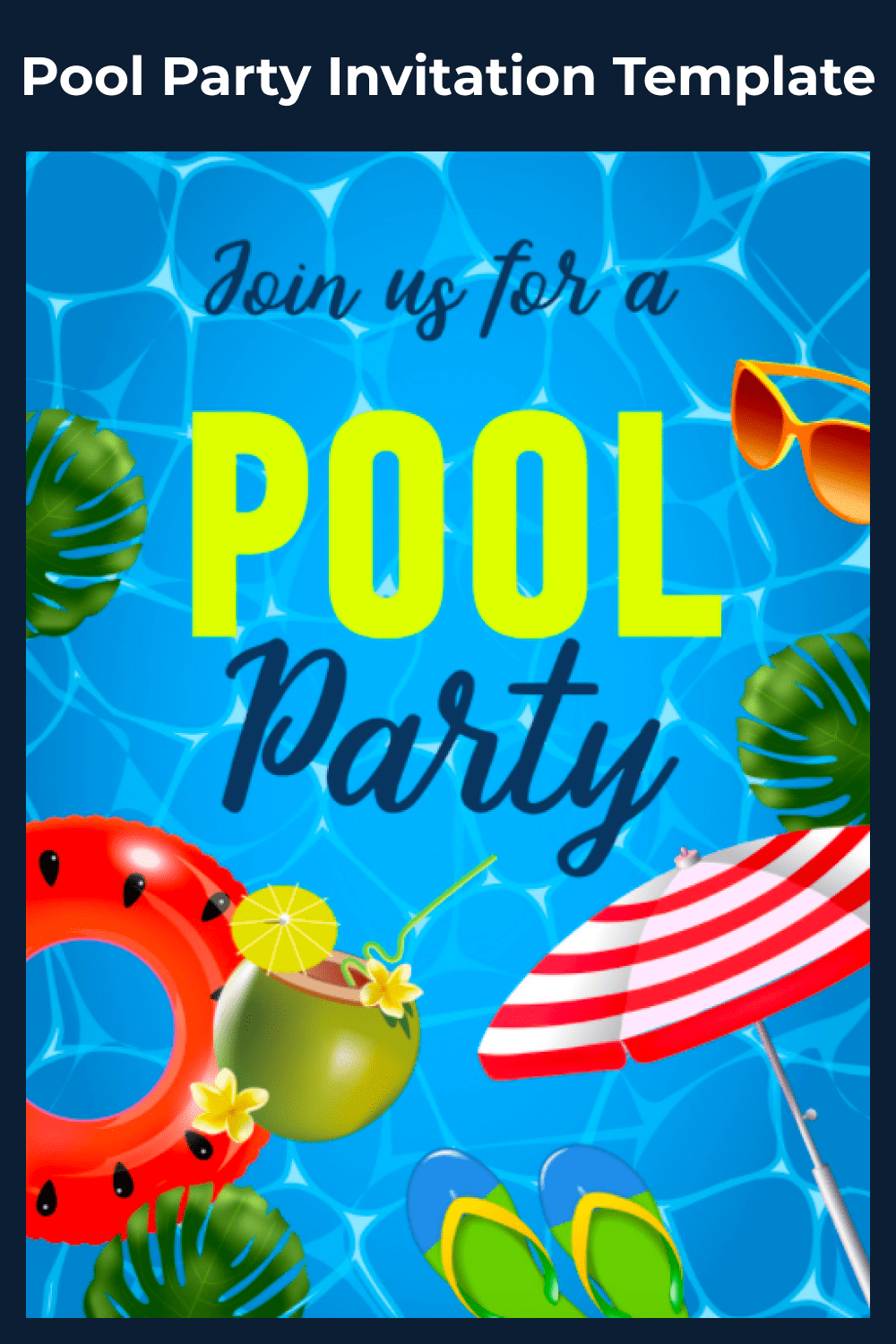 10+ Best Pool Party Invitations Templates: Free And Premium Templates with regard to Free Printable Pool Party Invitation Cards