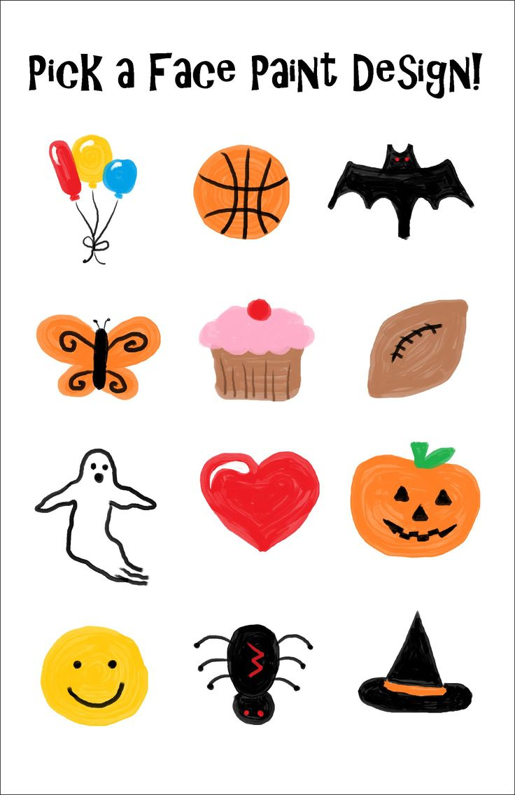 10 Easy Halloween Face Painting Ideas For Kids within Free Printable Stencils for Face Painting