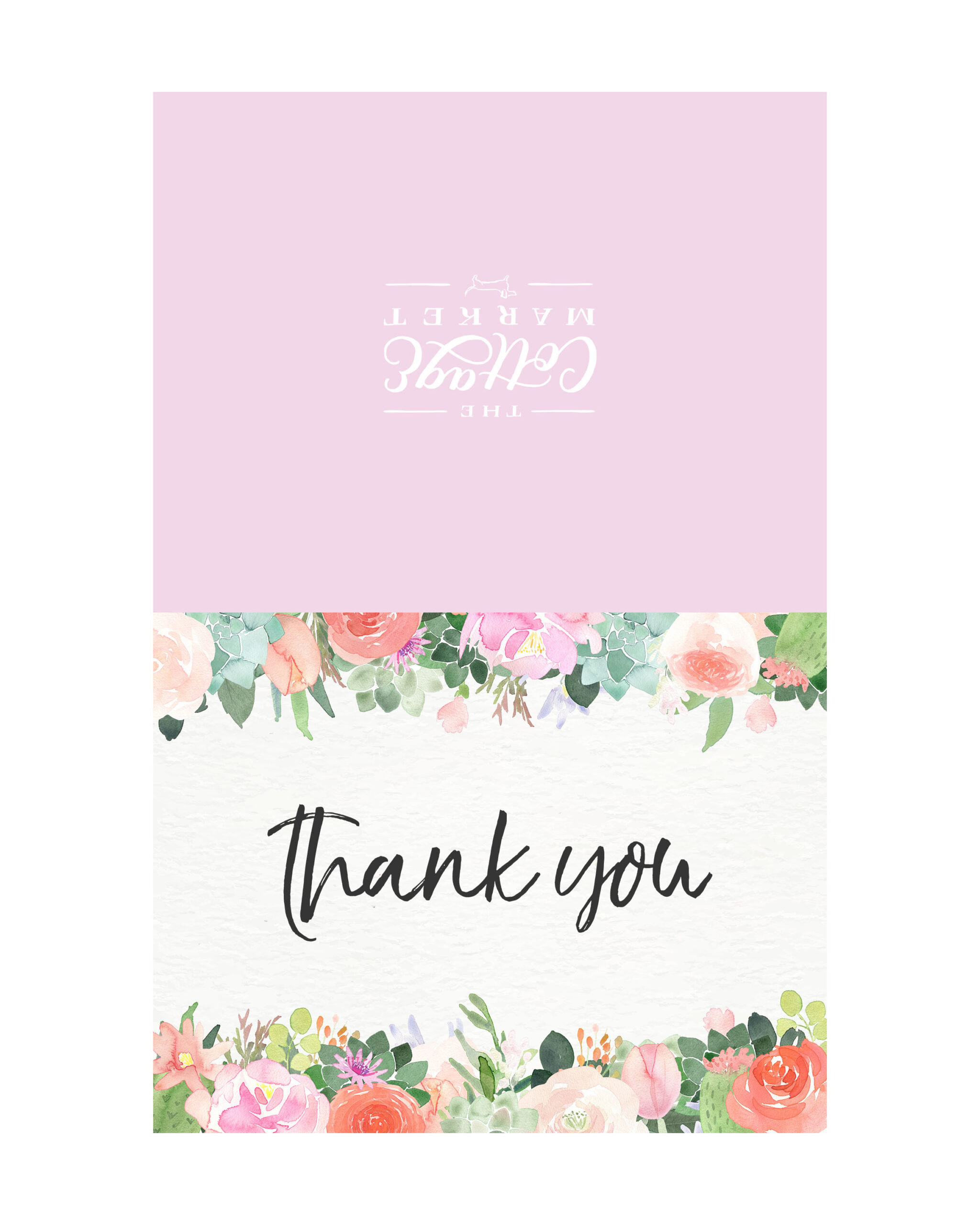 10 Free Printable Thank You Cards You Can&amp;#039;T Miss - The Cottage Market throughout Thank You Card Free Printable Template