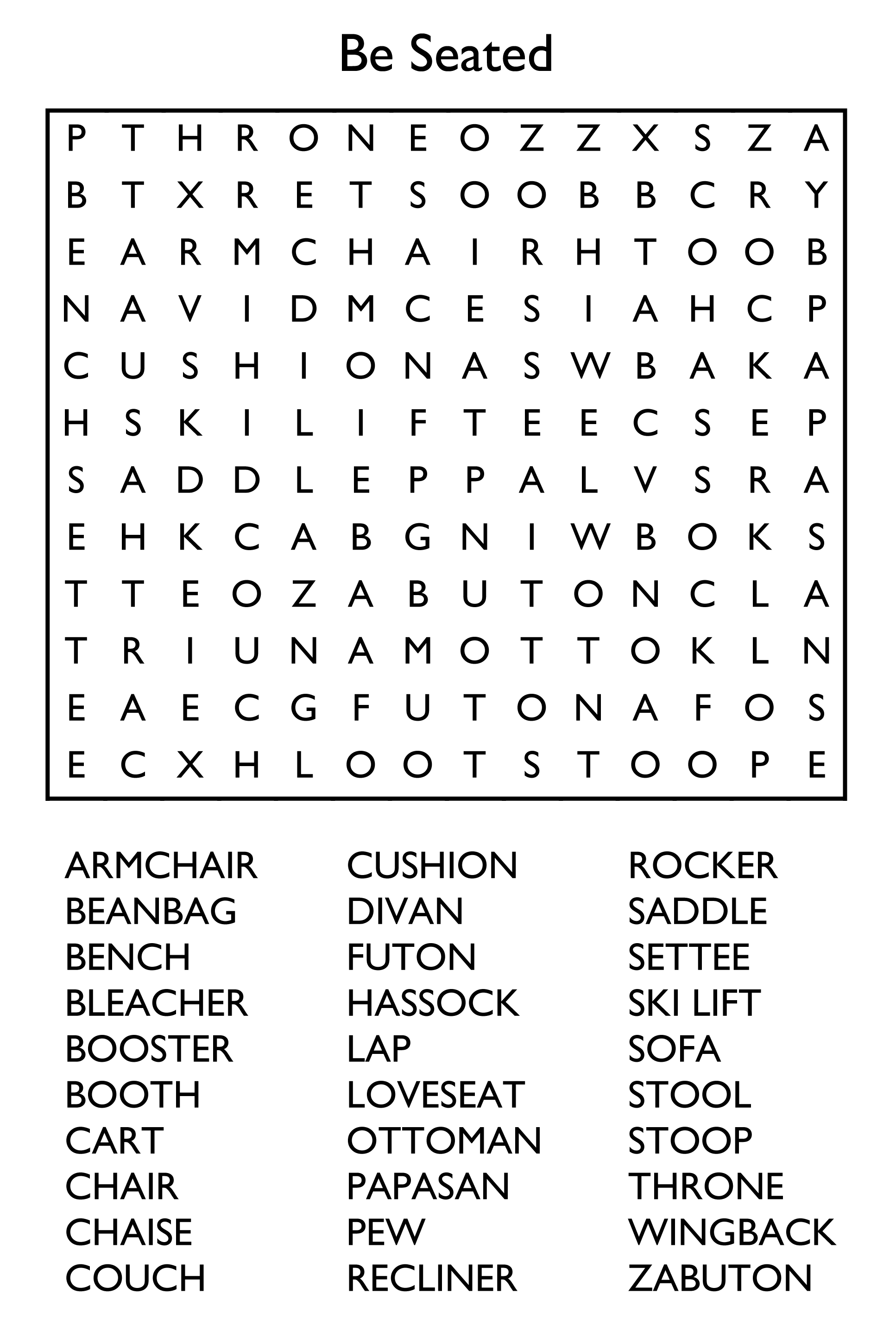 10 Free Printable Word Search Puzzles intended for Free Printable Puzzles for Adults