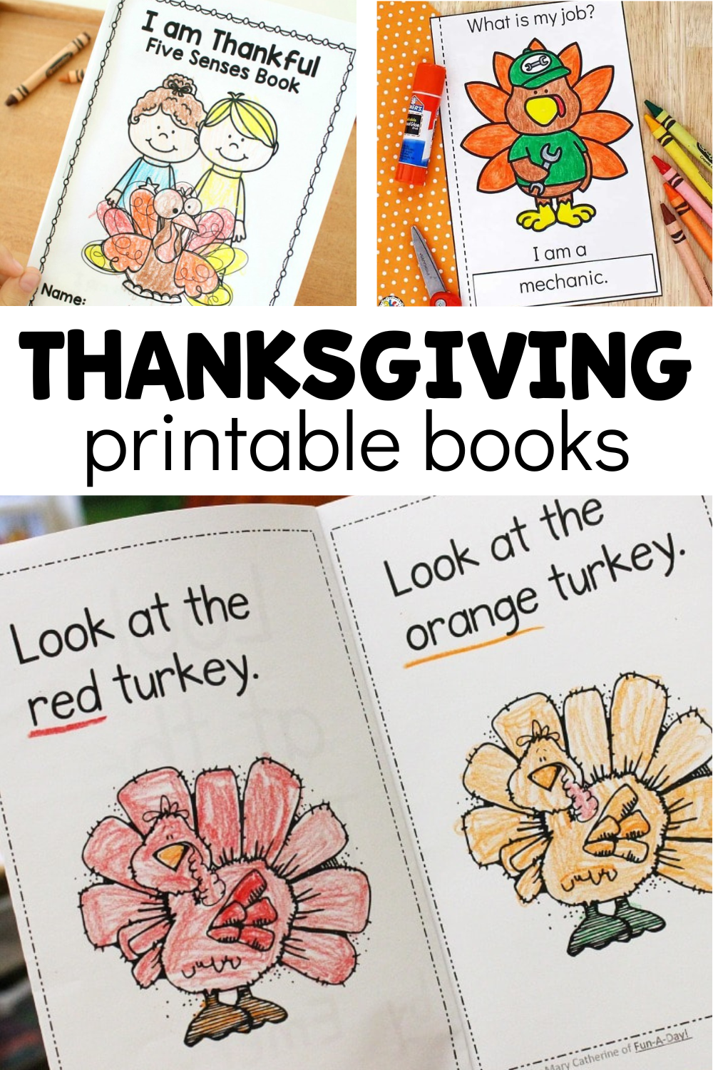 10 Free Thanksgiving Printable Books - Fun-A-Day! for Free Printable Thanksgiving Books