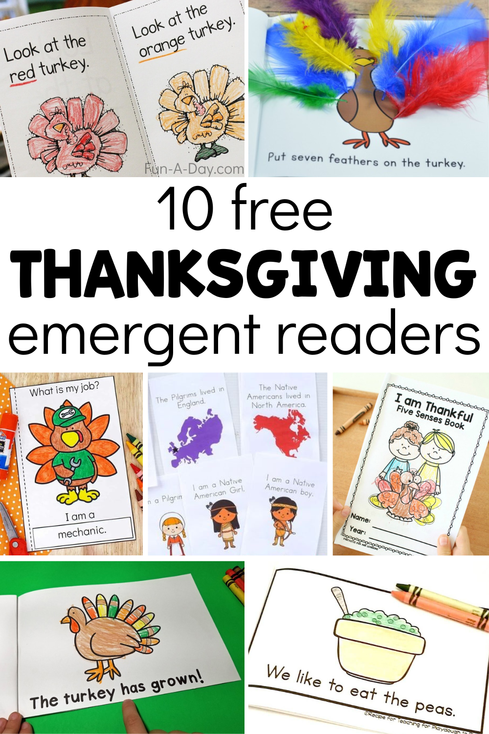 10 Free Thanksgiving Printable Books - Fun-A-Day! pertaining to Free Printable Thanksgiving Books