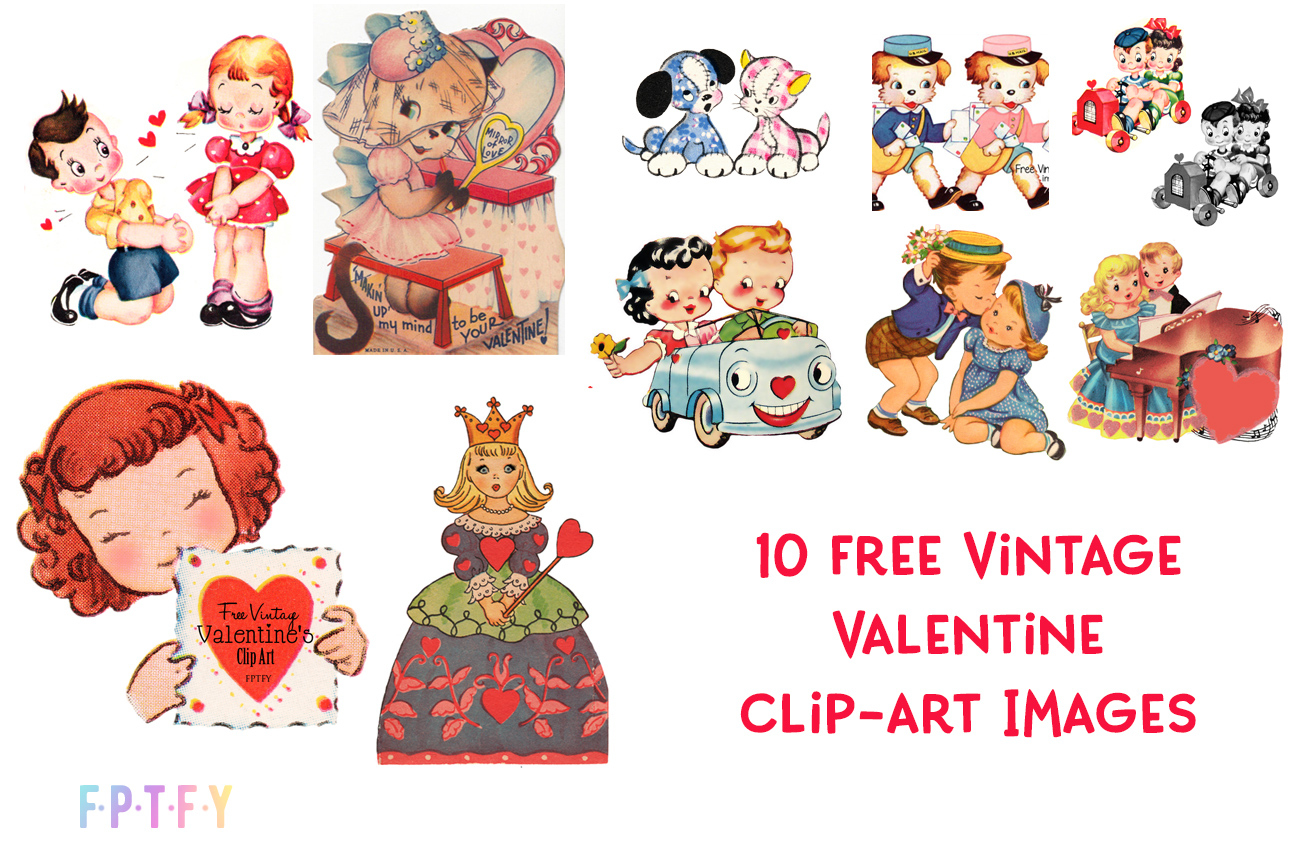 10 Free Vintage Valentine Images - Free Pretty Things For You with regard to Free Printable Vintage Valentine Clip Art