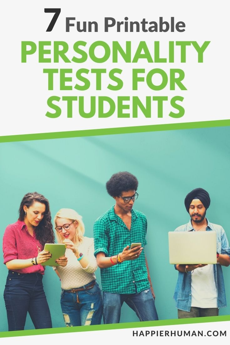 10 Fun Printable Personality Tests For Students - Happier Human with regard to Free Printable Personality Test For High School Students