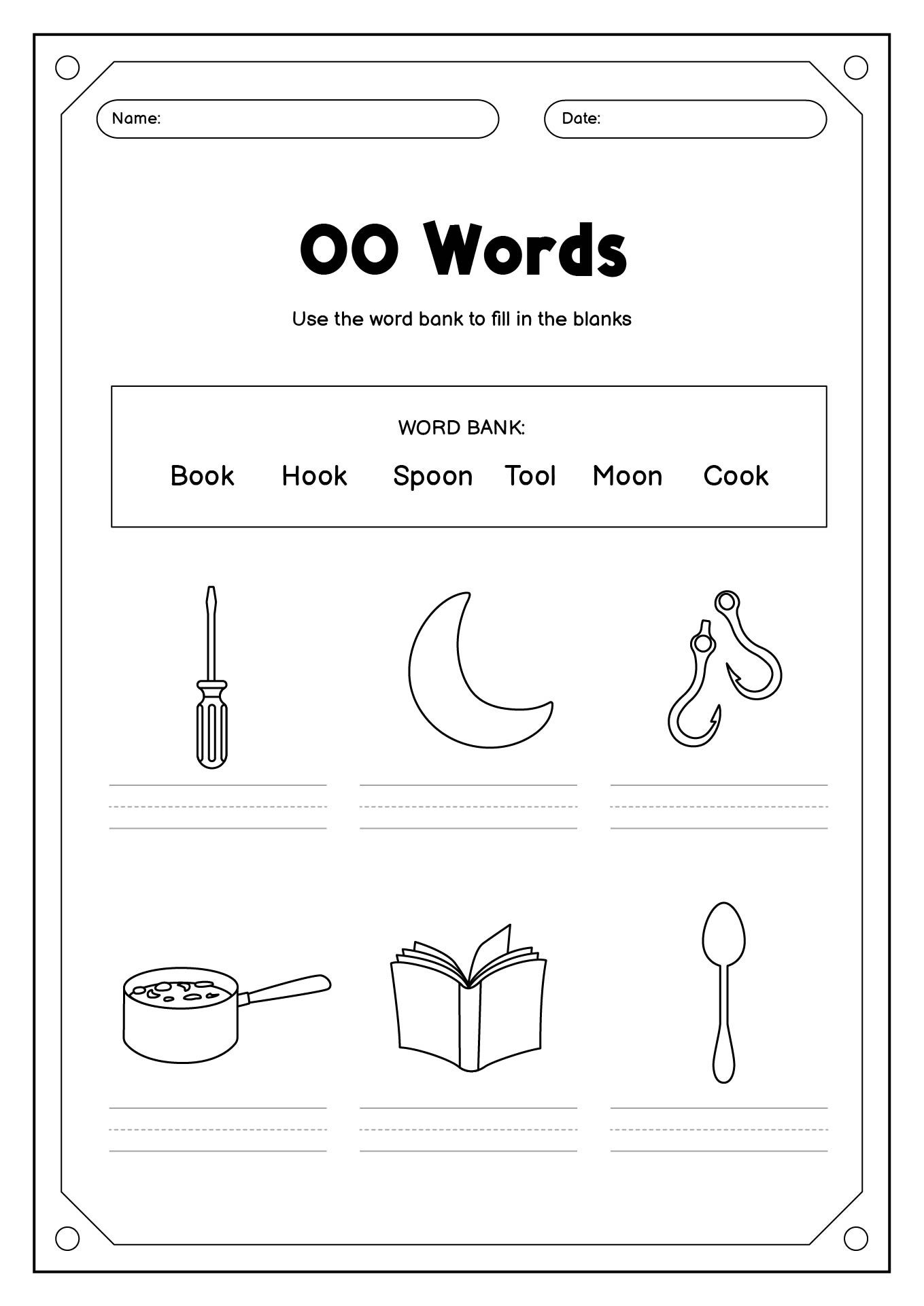 10 Printable Oo Phonics Worksheets - Free Pdf At Worksheeto throughout Hooked On Phonics Free Printable Worksheets