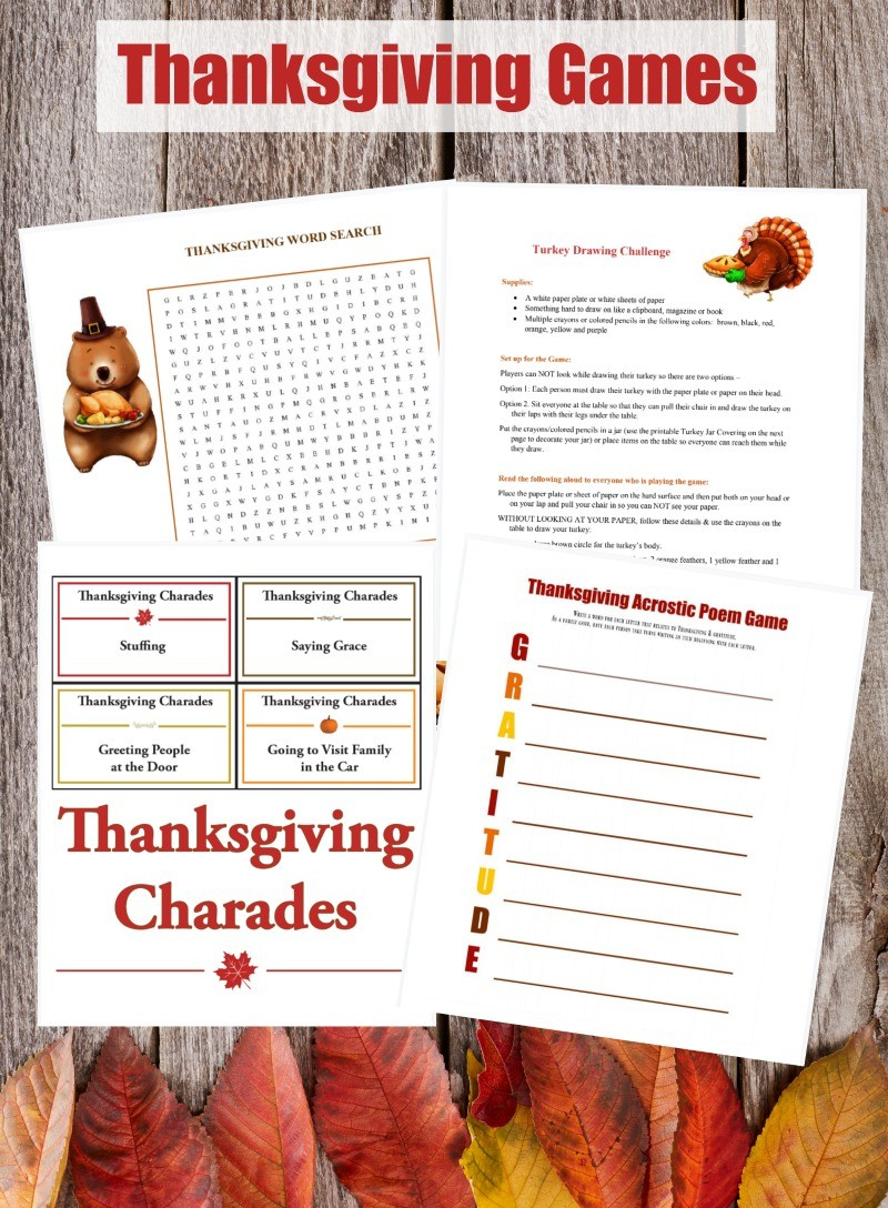 10 Printable Thanksgiving Games For Adults And Kids for Free Printable Thanksgiving Games for Adults