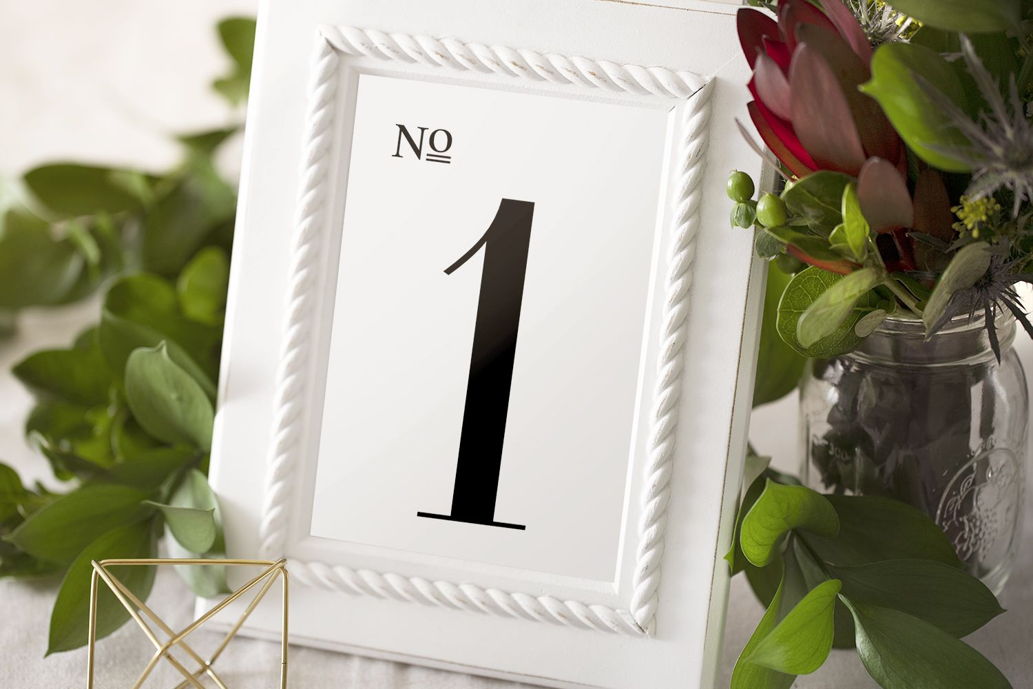 10 Sets Of Free, Printable Wedding Table Numbers pertaining to Free Printable Table Numbers