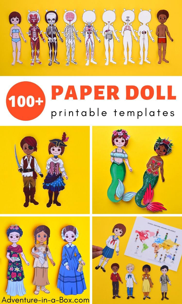 100+ Printable Paper Dolls For Kids | Adventure In A Box for Free Printable Paper Dolls From Around the World