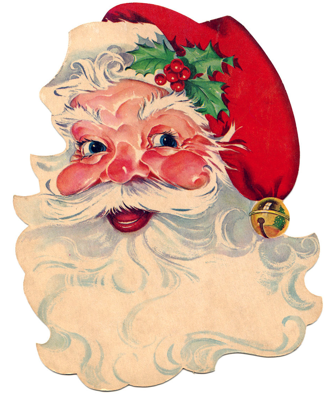 11 Free Vintage Santa Clipart! - The Graphics Fairy in Free Printable Vintage Christmas Clip Art