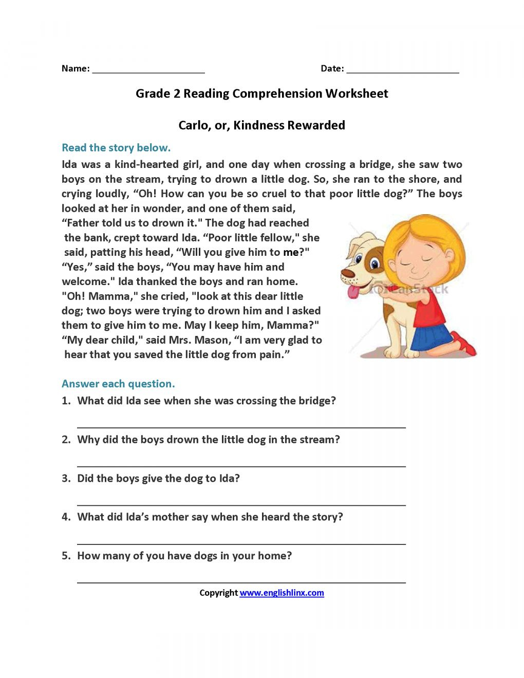 12 Free Printable Worksheets Reading Comprehension 5Th Grade intended for Free Printable Reading Comprehension Worksheets Grade 5