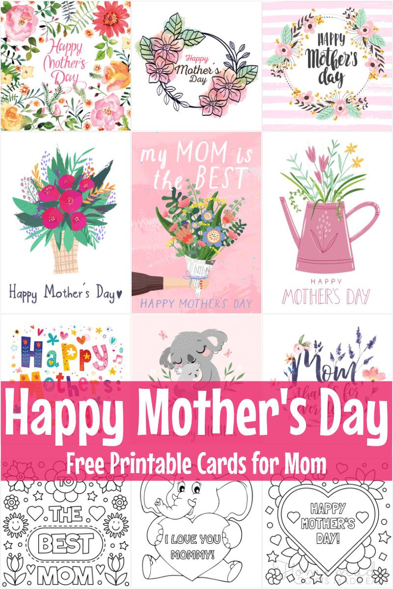 132 Free Printable Mother&amp;#039;S Day Cards For Your Mom for Free Printable Mothers Day Cards No Download