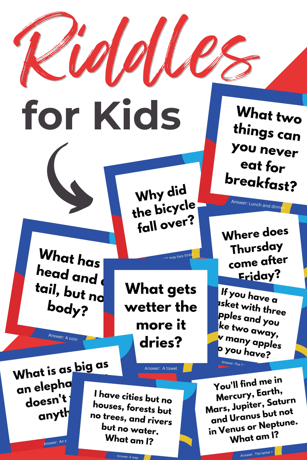 132 Fun Riddles For Kids With Answers for Free Printable Riddles With Answers