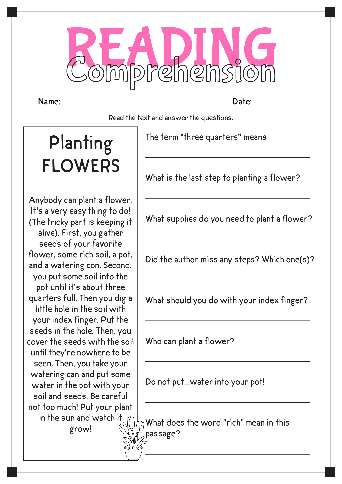 16 Comprehension Reading English Worksheets - Free Pdf At pertaining to Free Printable Reading Comprehension Worksheets for Adults