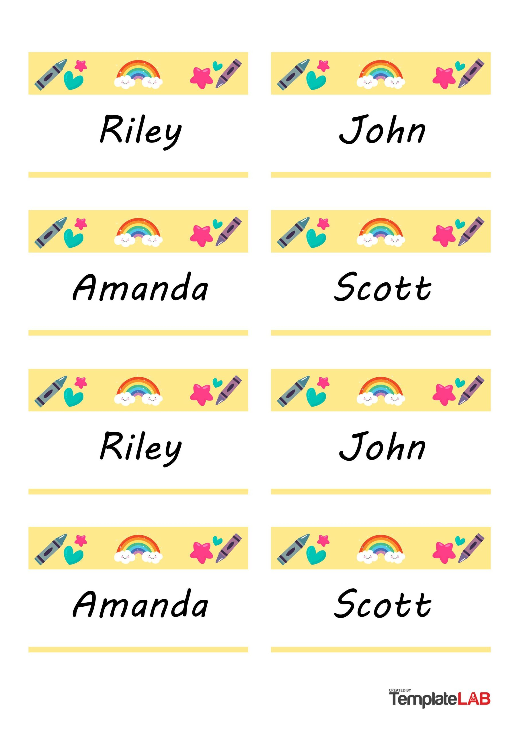 19 Editable Name Tag &amp;amp; Name Badge Templates [Free] pertaining to Free Printable Name Tags