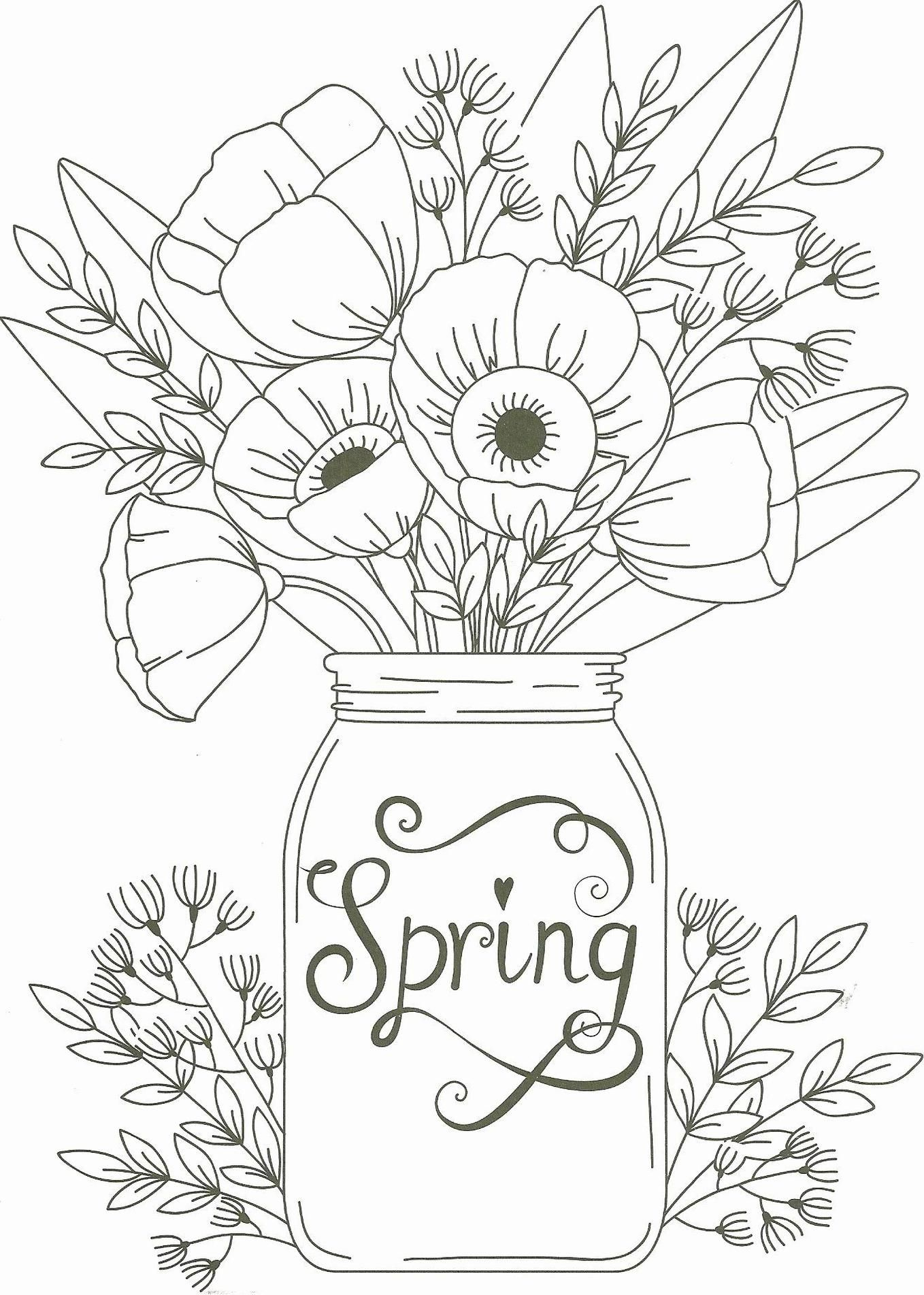 20+ Free Printable Spring Adult Coloring Pages - Everfreecoloring with regard to Free Printable Spring Coloring Pages for Adults