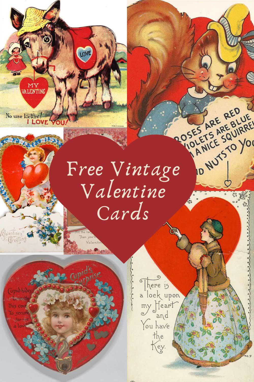 20 Free Printable Vintage Valentine Cards And Postcards - Picture with regard to Free Printable Vintage Valentine Pictures