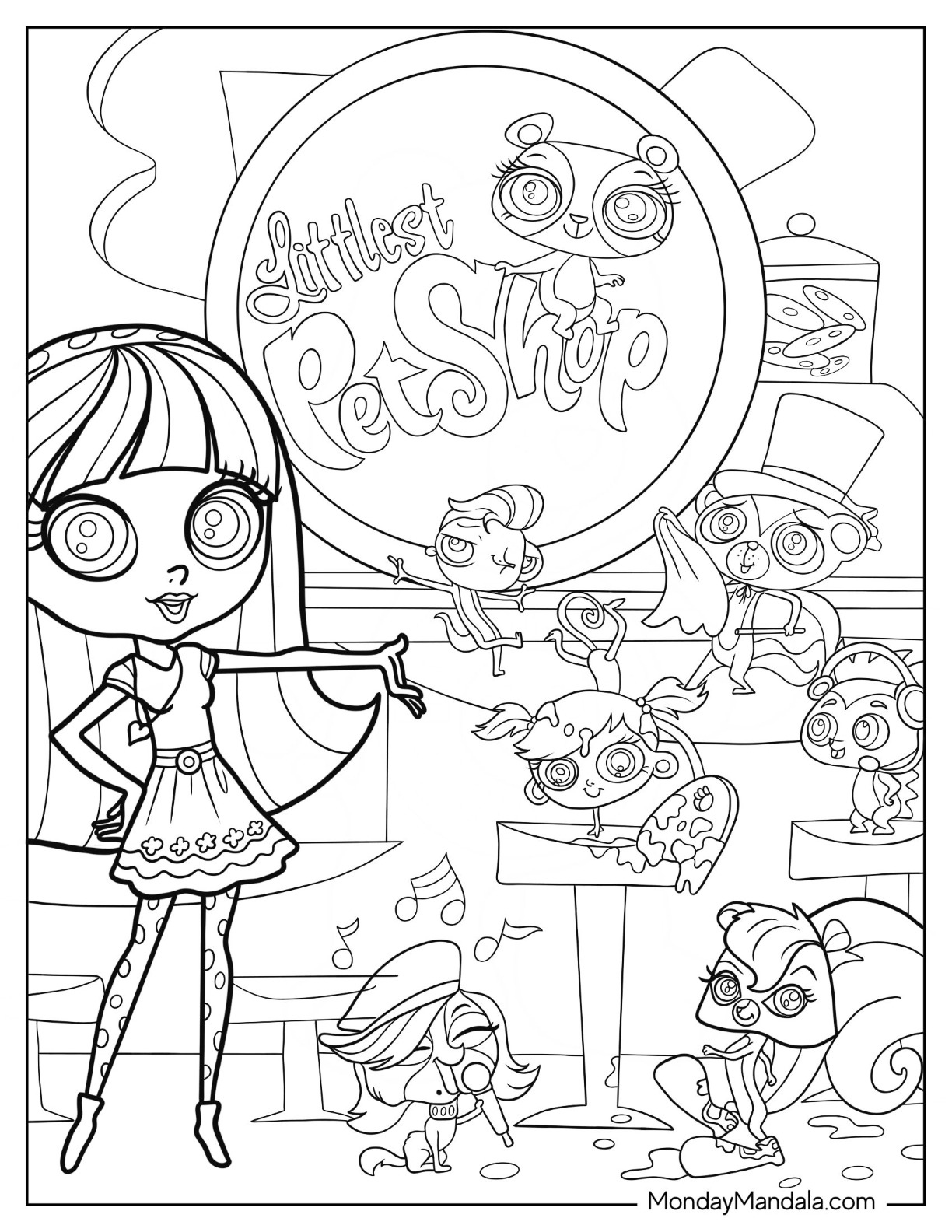 24 Littlest Pet Shop Coloring Pages (Free Pdf Printables) regarding Littlest Pet Shop Free Printable Coloring Pages