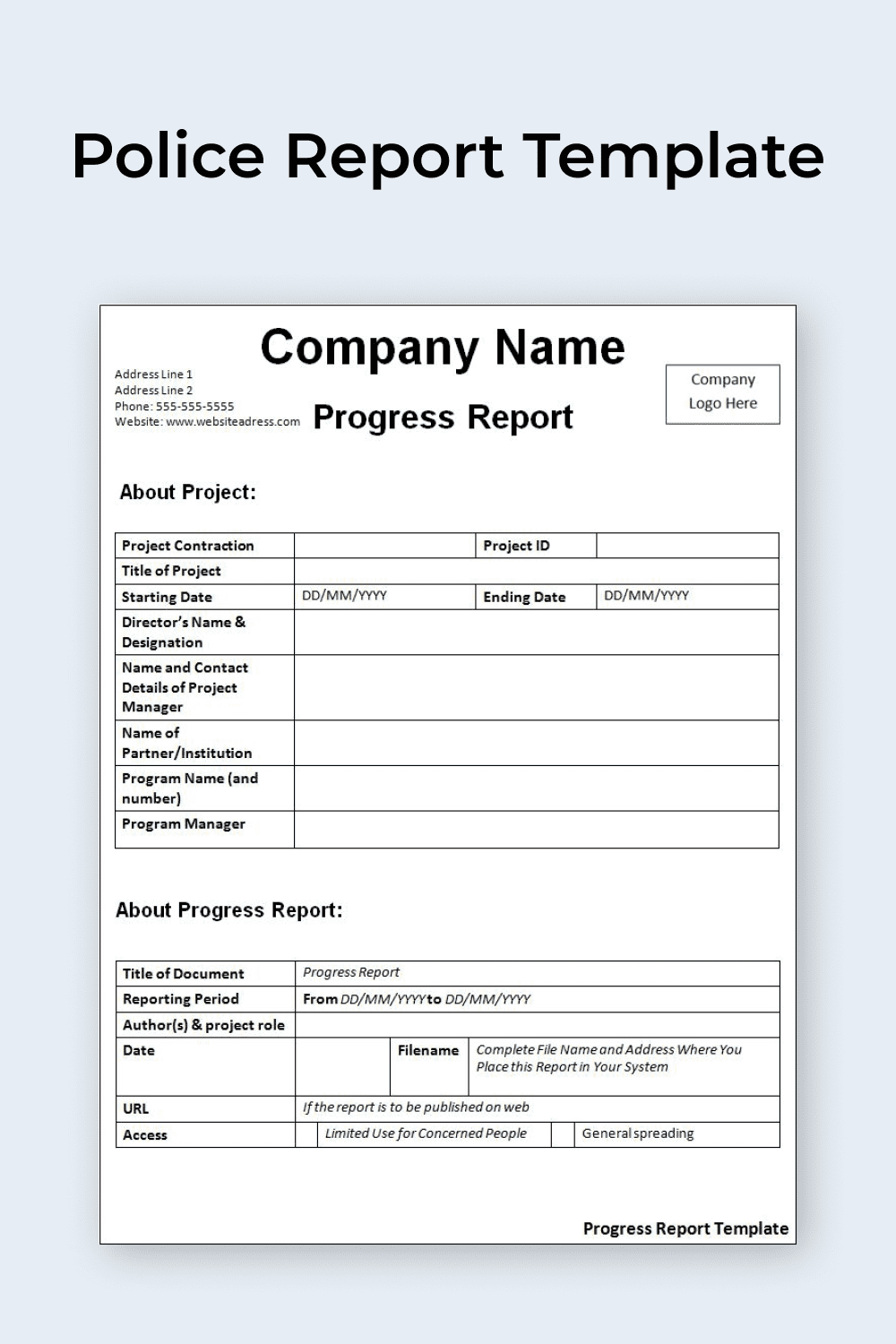 25 Best Police Report Templates For 2023 – Masterbundles within Free Printable Police Report