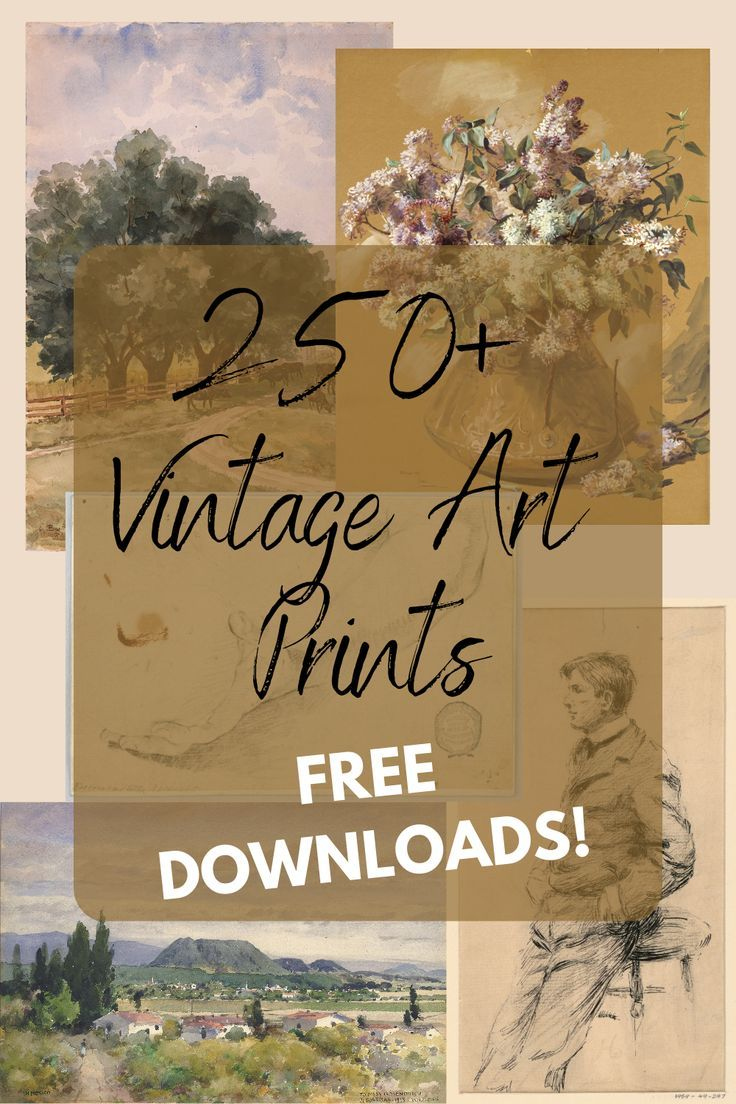 250+ Free Vintage Art Prints You&amp;#039;Ll Love In Your Home | Vintage regarding Free Vintage Printables