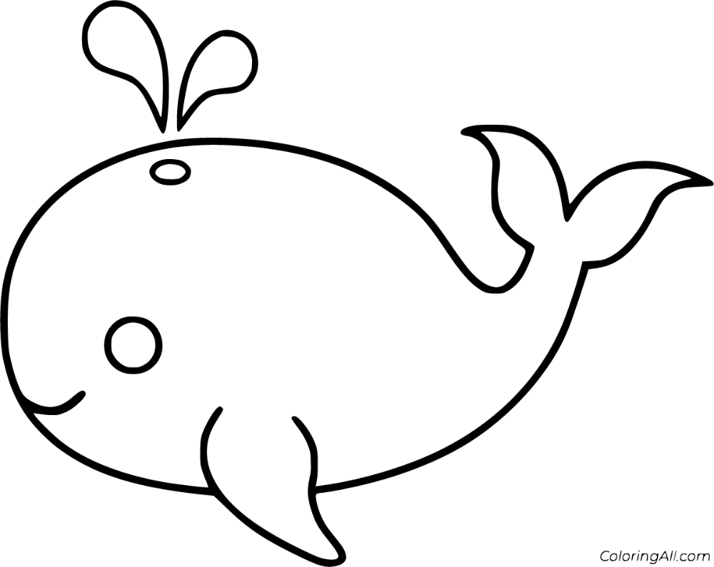 27 Free Printable Whales Coloring Pages In Vector Format, Easy To throughout Free Printable Whale Template