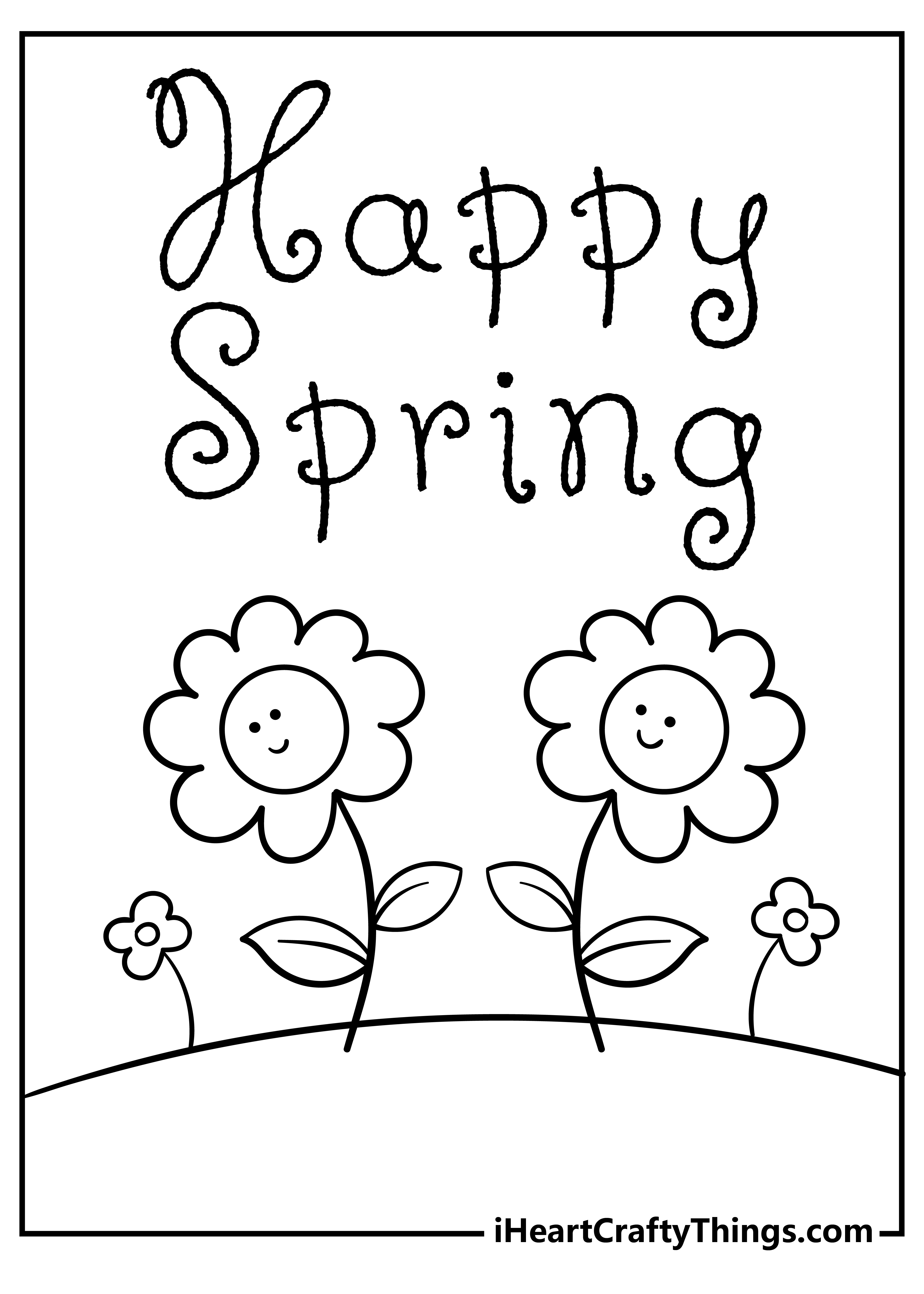 27 Spring Coloring Pages 2024 (100% Free Printables) inside Free Printable Spring Coloring Pages for Kindergarten