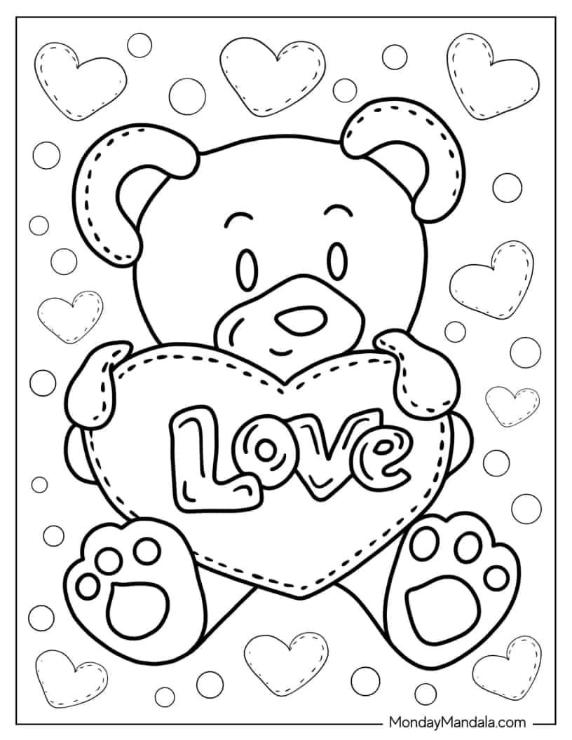 28 Teddy Bear Coloring Pages (Free Pdf Printables) | Bear Coloring pertaining to Teddy Bear Coloring Pages Free Printable