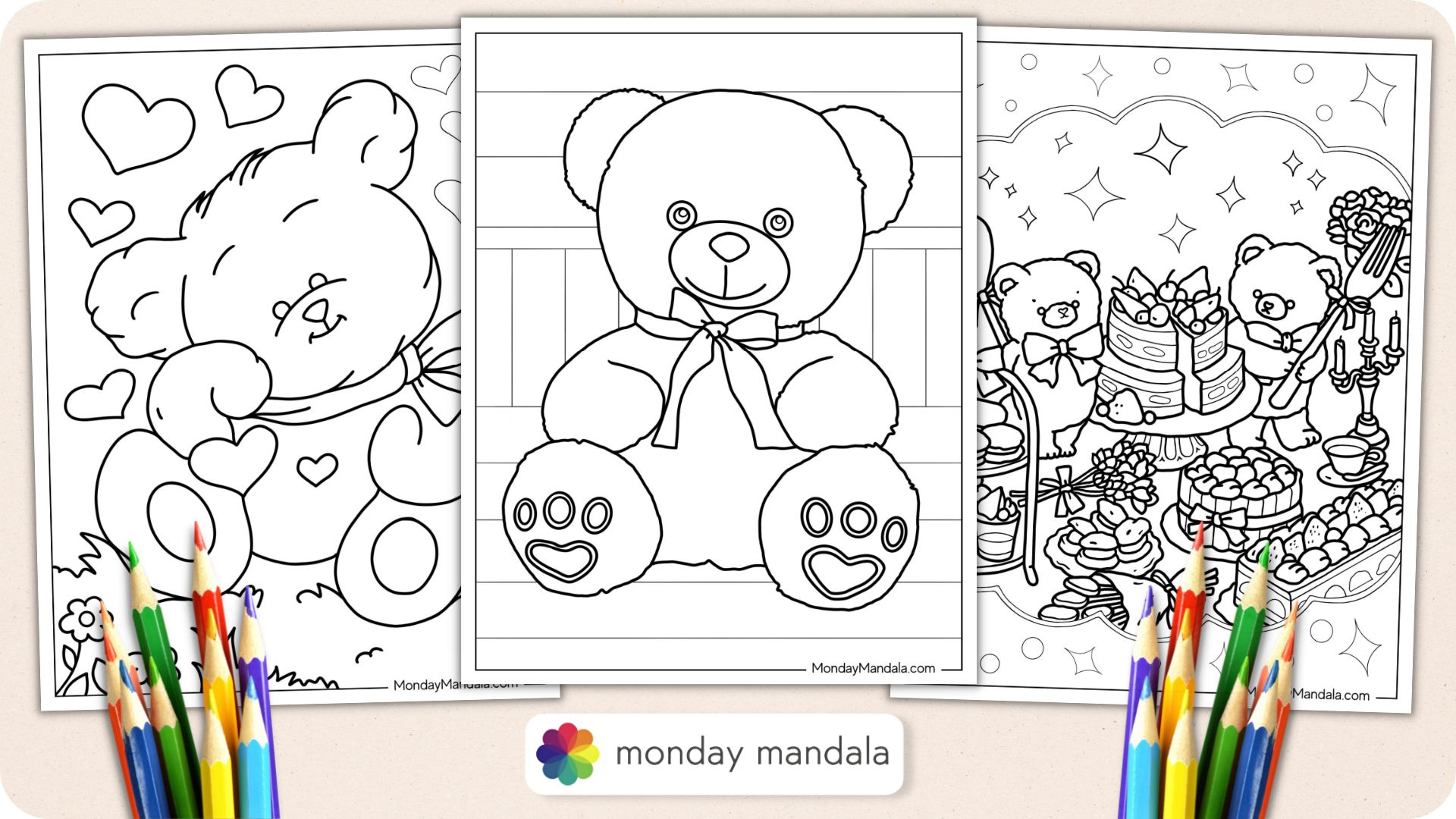 28 Teddy Bear Coloring Pages (Free Pdf Printables) throughout Teddy Bear Coloring Pages Free Printable