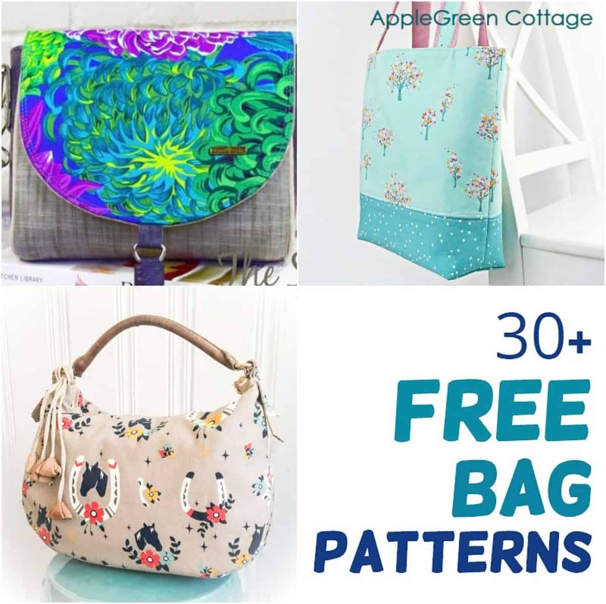 34 Best Free Bag Sewing Patterns To Sew In 2024 within Handbag Patterns Free Printable