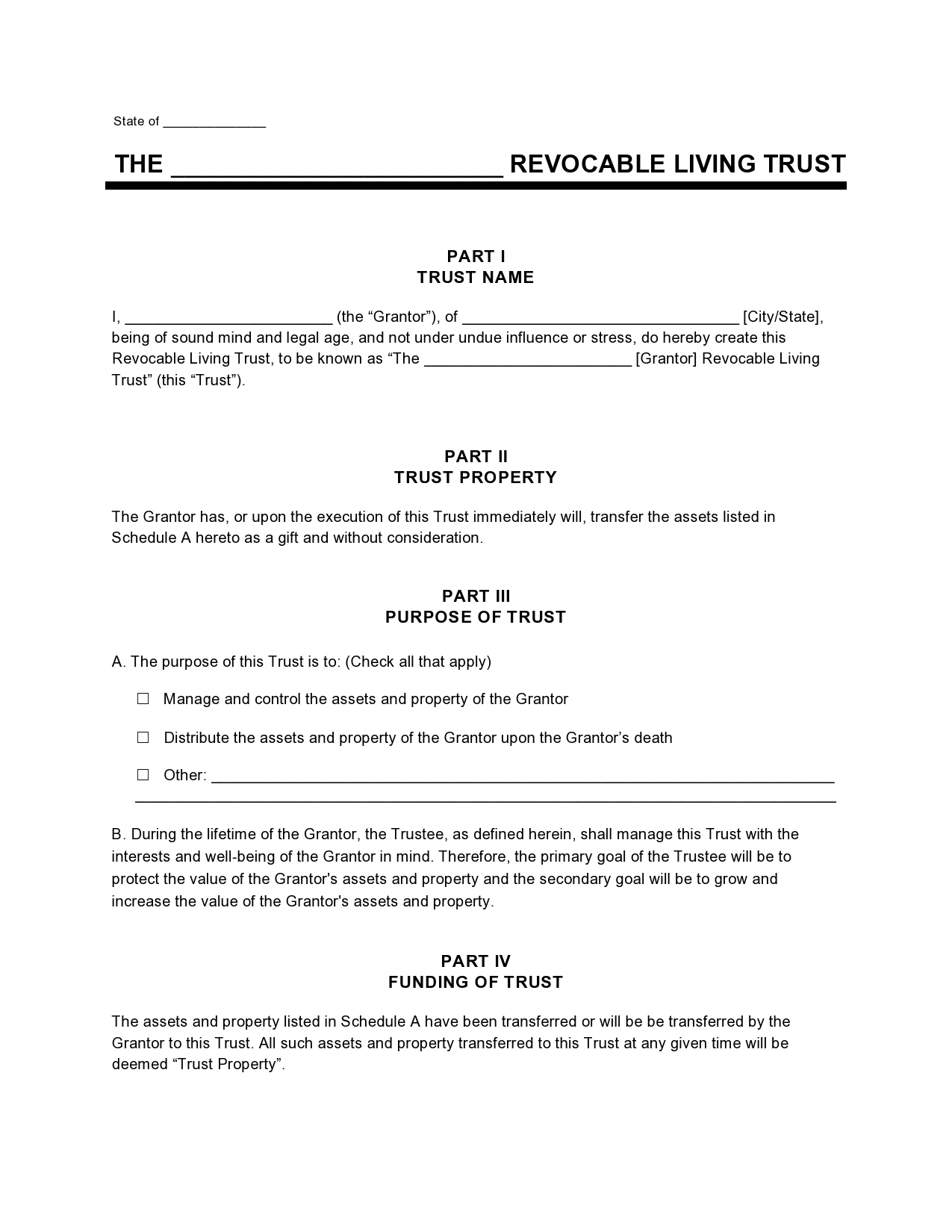 34 Free Living Trust Forms ( &amp;amp; Documents) ᐅ Templatelab with Free Printable Will And Trust Forms