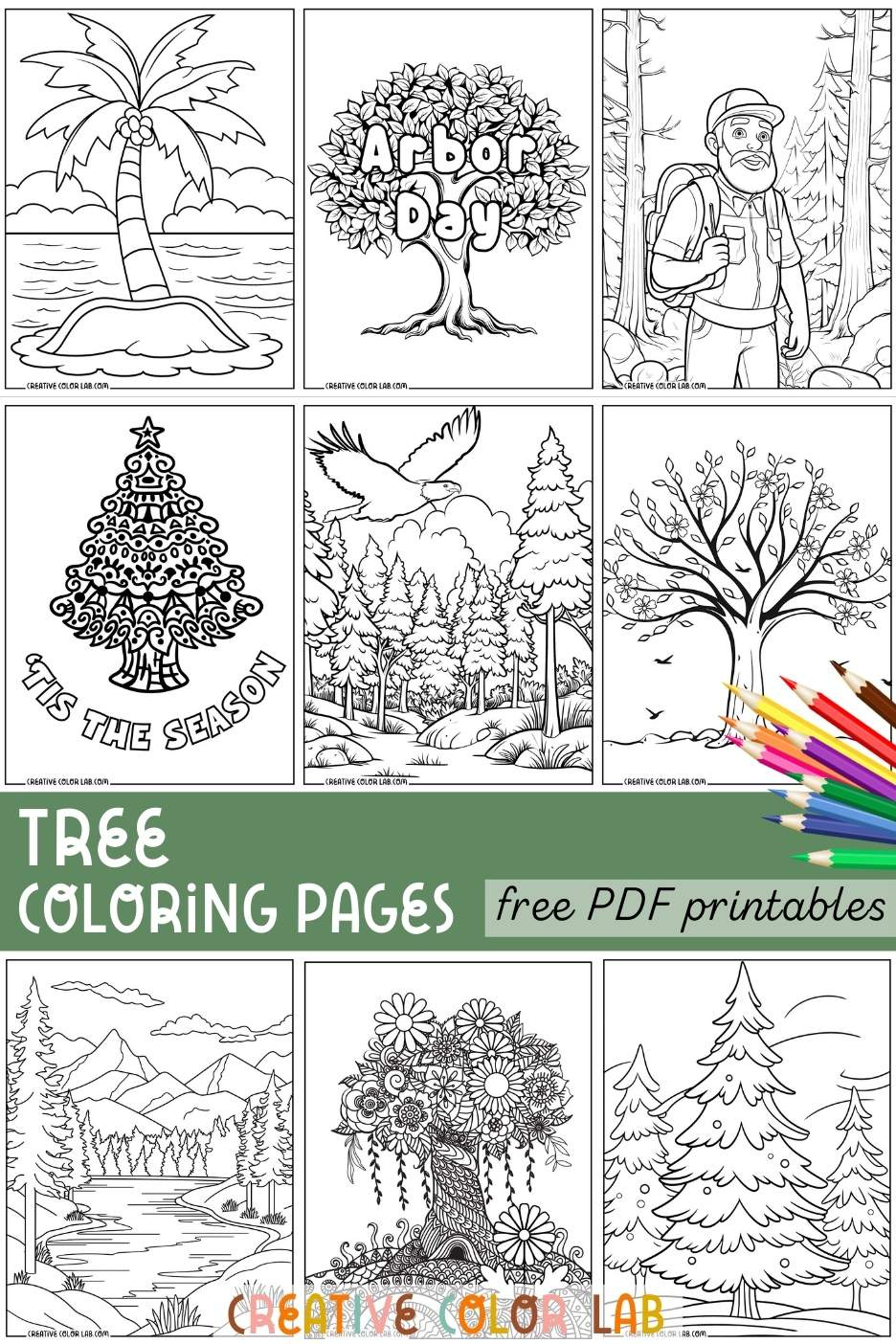 36 Coloring Pages Of Trees | Free Pdf Printables throughout Tree Coloring Pages Free Printable