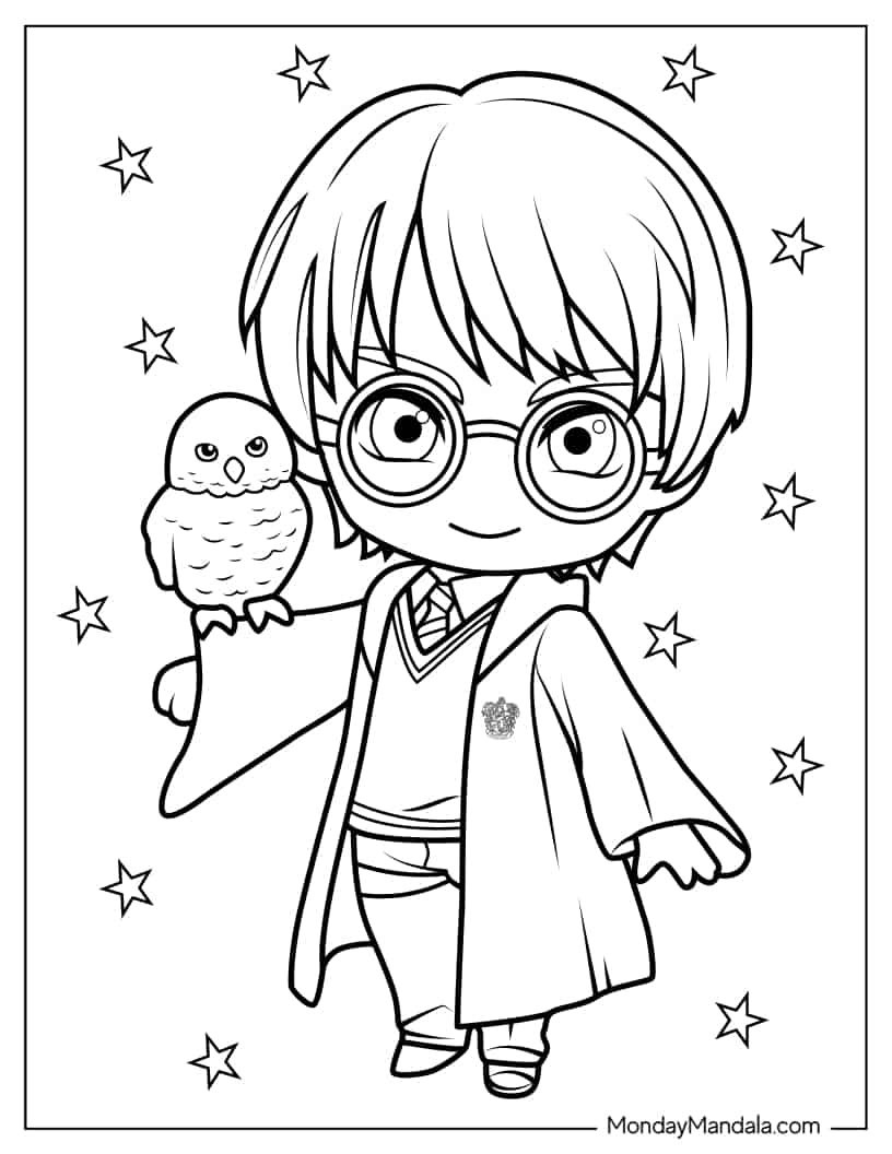 44 Harry Potter Coloring Pages (Free Pdf Printables) | Harry within Free Printable Harry Potter Coloring Pages