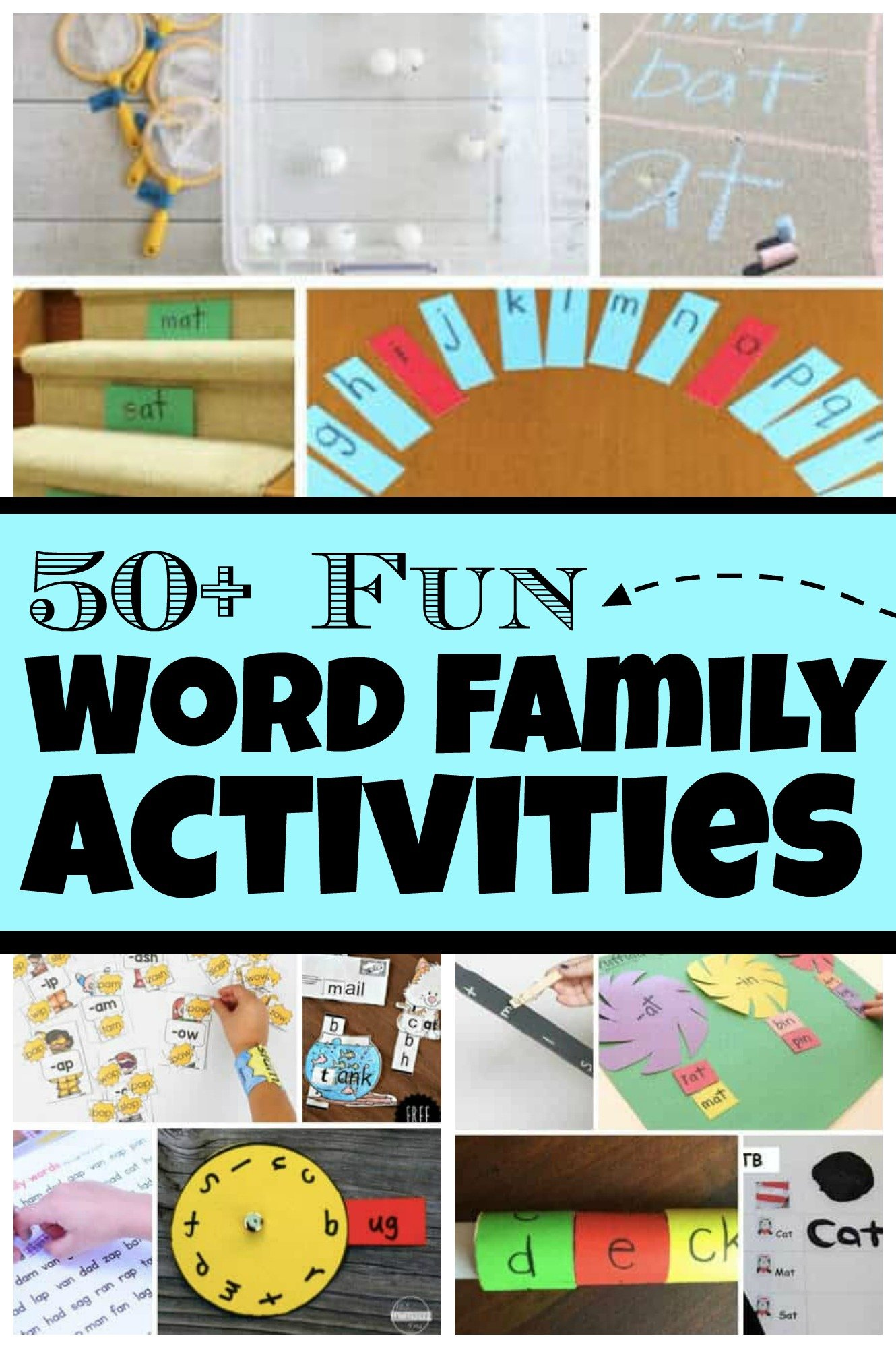 50+ Fun Word Family Games And Activities in Free Printable Word Family Games