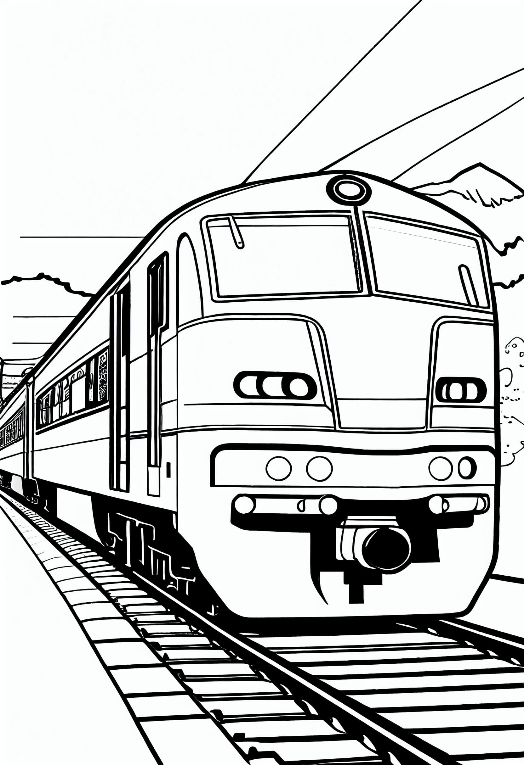 50 Train Coloring Pages: Free Printable Images - Eggradients throughout Free Printable Train Pictures