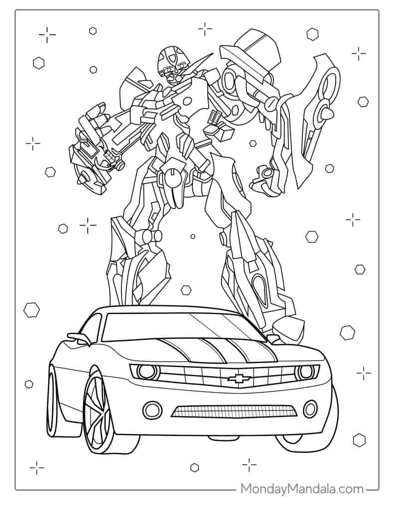 50 Transformers Coloring Pages (Free Pdf Printables) with Transformers 4 Coloring Pages Free Printable