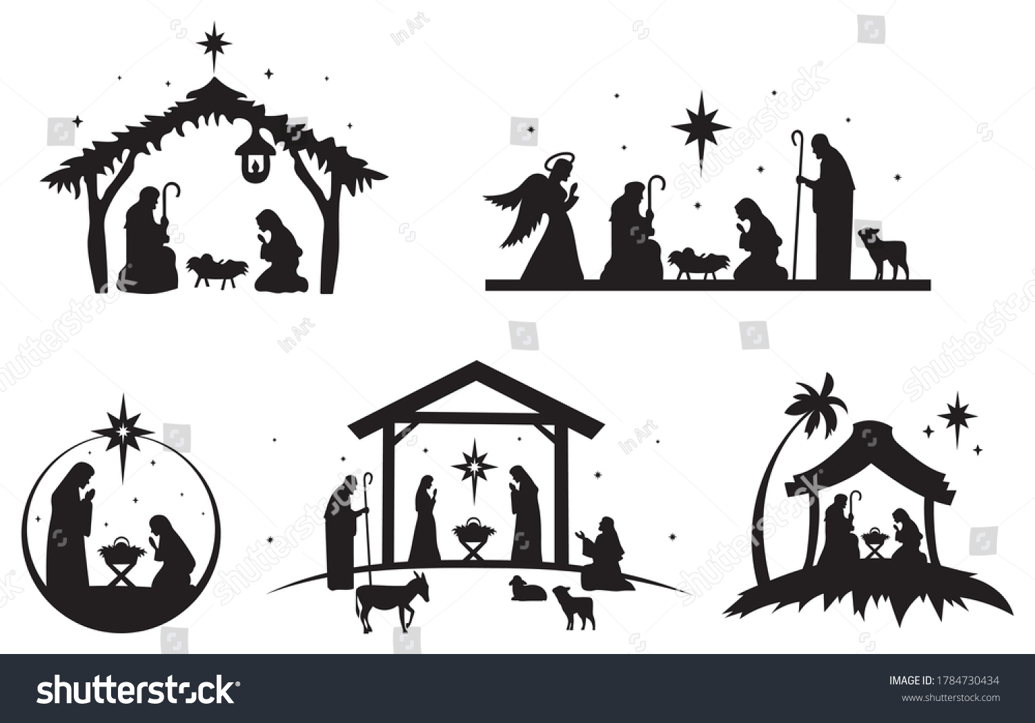 5,066 Baby Jesus Silhouette Royalty-Free Images, Stock Photos for Free Printable Nativity Silhouette