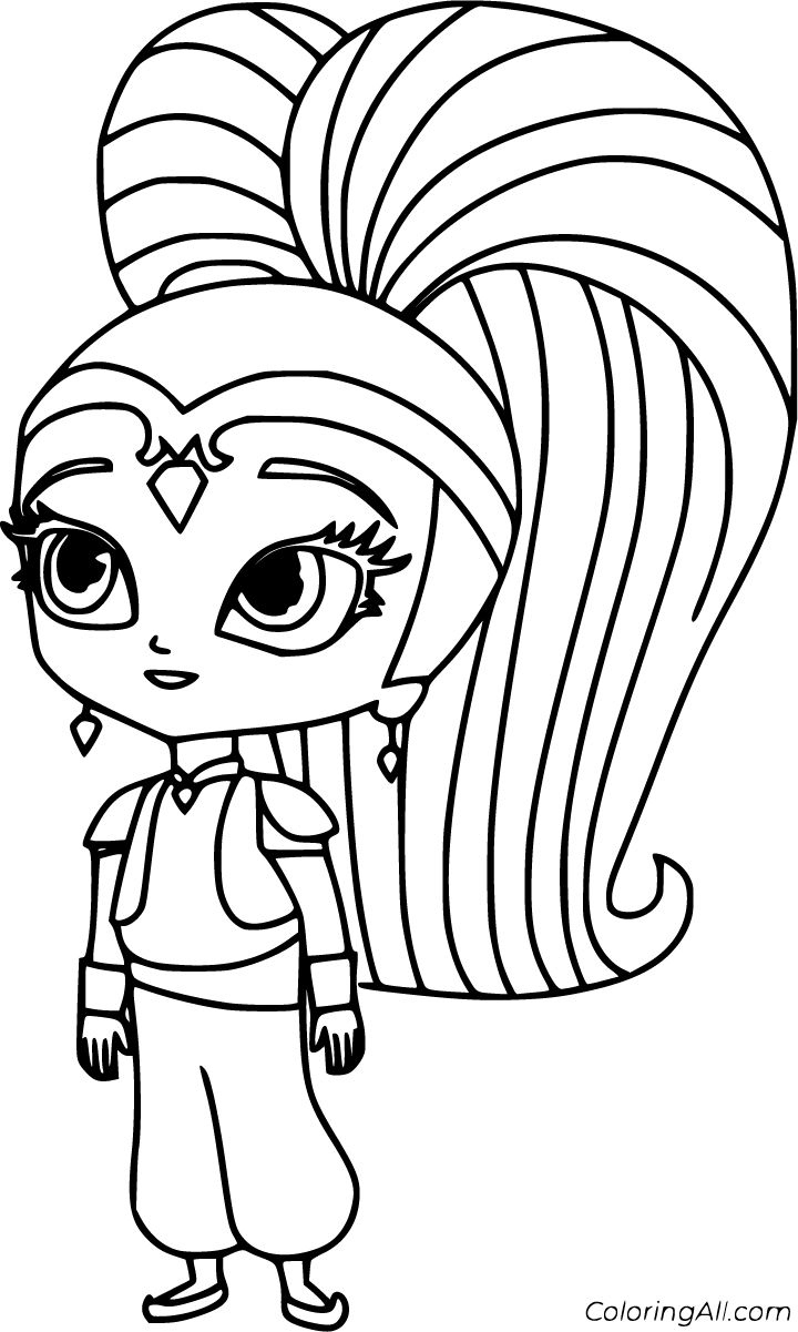 58 Free Printable Shimmer And Shine Coloring Pages In Vector throughout Shimmer and Shine Free Printables