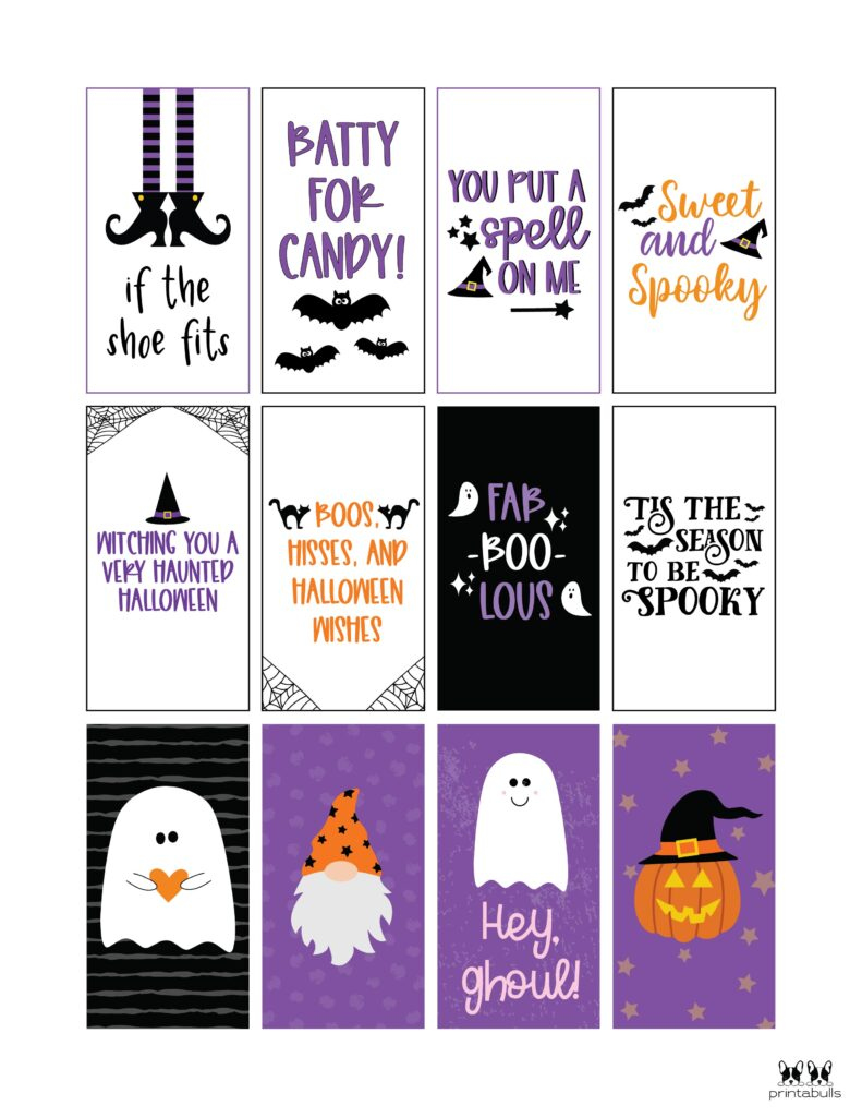 60 Free Printable Halloween Tags | Printabulls regarding Free Printable Halloween Labels For Treat Bags