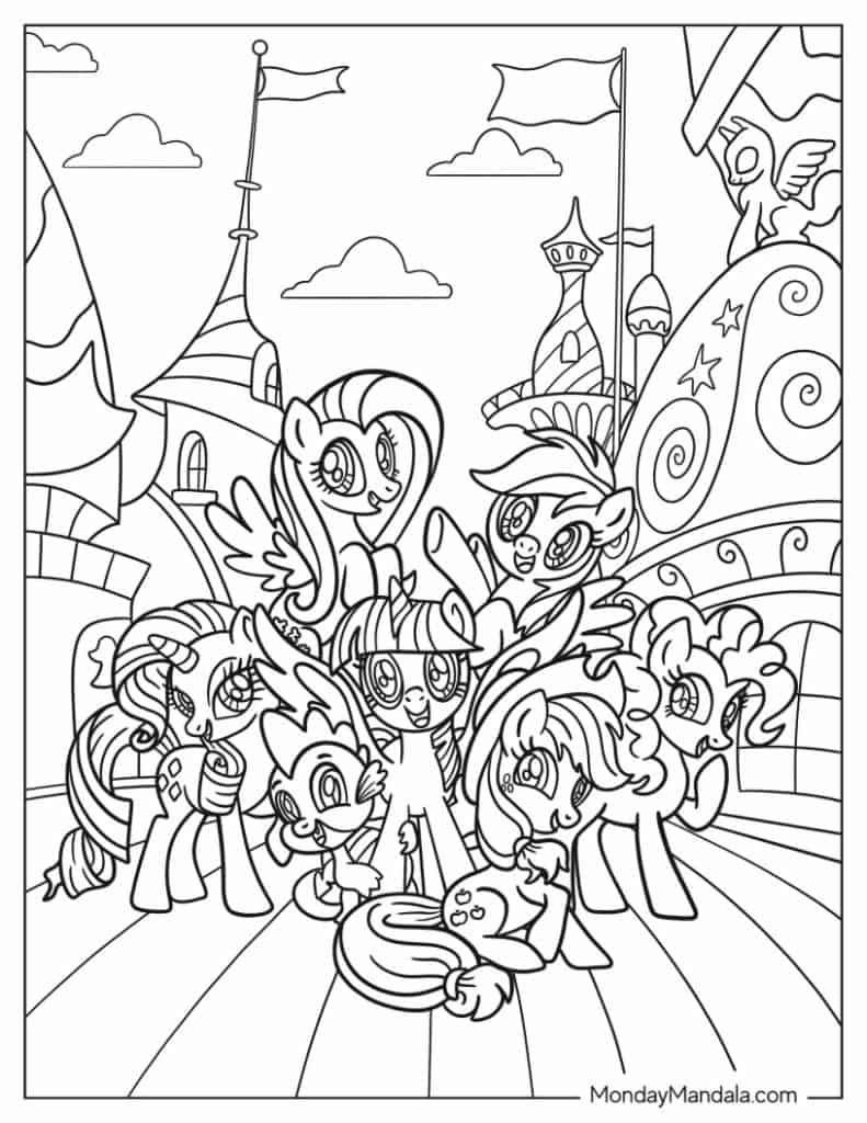 70 My Little Pony Coloring Pages (Free Pdf Printables) regarding My Little Pony Free Printables