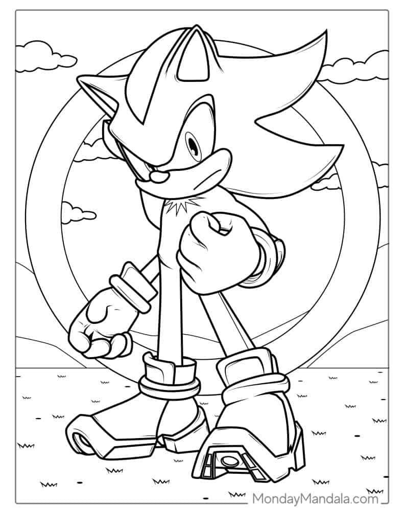 72 Sonic Coloring Pages (Free Pdf Printables) within Sonic Coloring Pages Free Printable