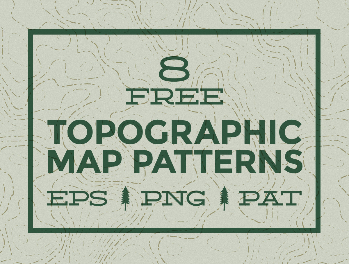 8 Free Seamless Vector Topographic Map Patterns with regard to Free Printable Topo Maps