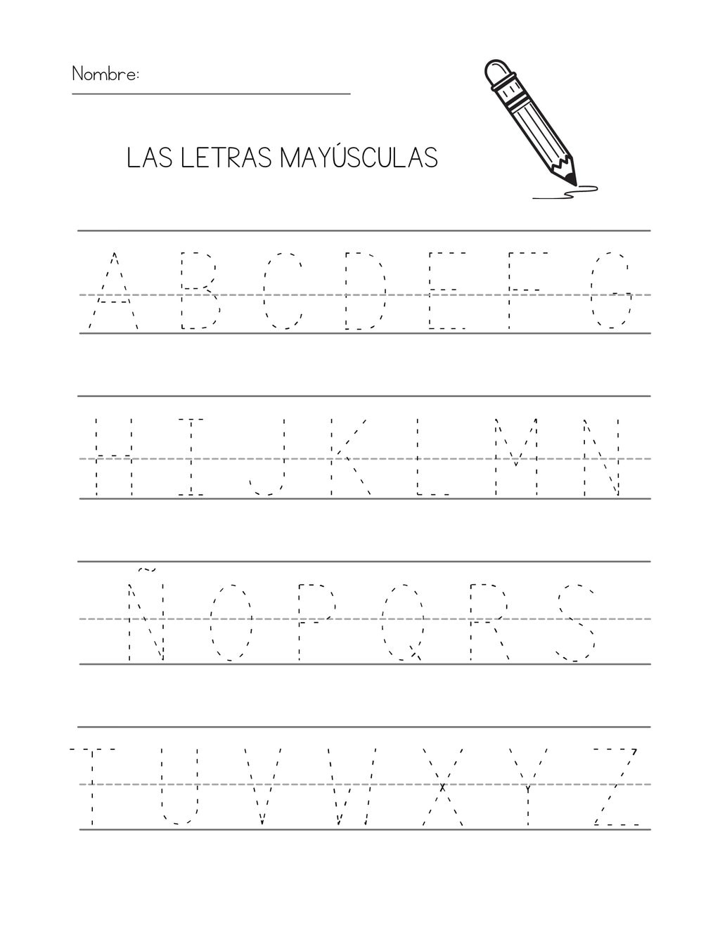 A Guide To The Alphabet In Spanish With Free Printables for Free Printable Spanish Alphabet Worksheets