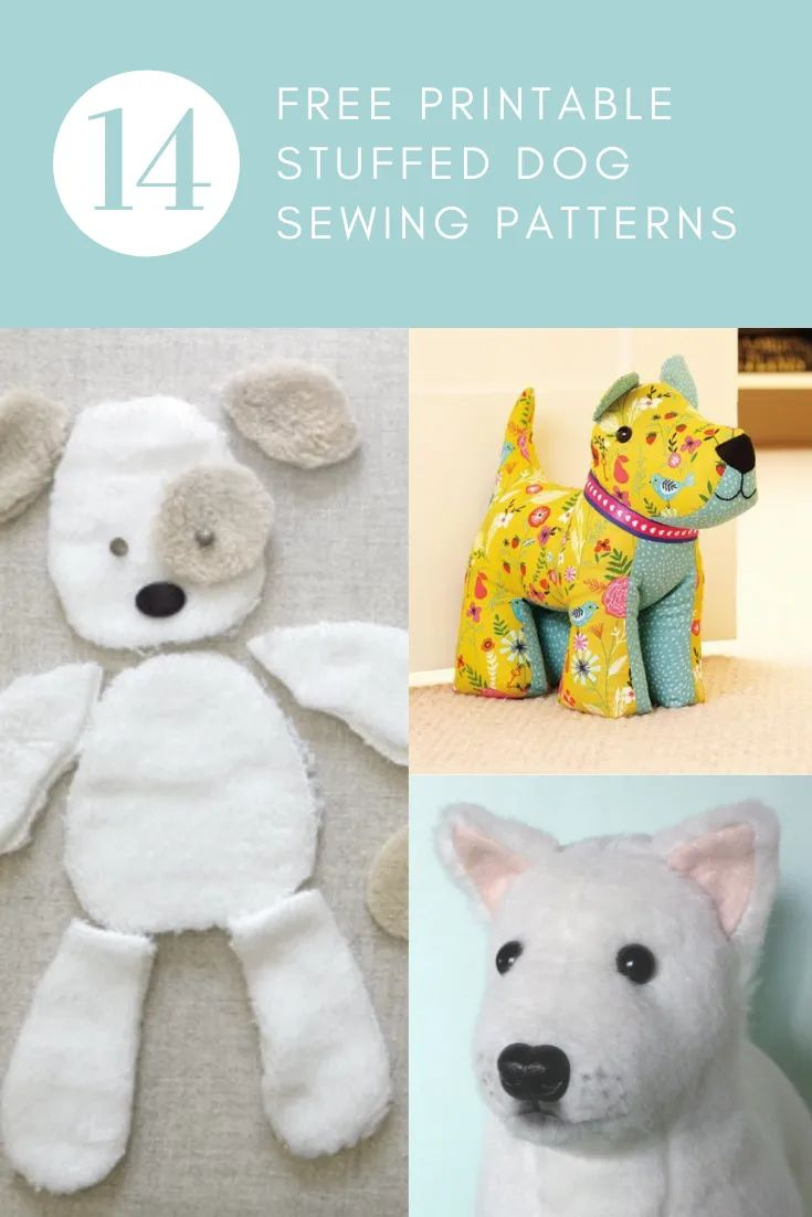 Adorable Dog Sewing Patterns (Free, Printable) | Dog Sewing regarding Free Printable Stuffed Animal Patterns