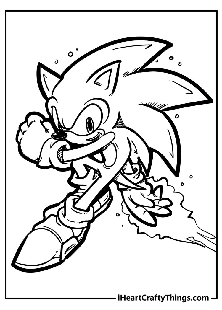 All New Sonic Coloring Pages 2024 (100% Free Printables) with Sonic Coloring Pages Free Printable